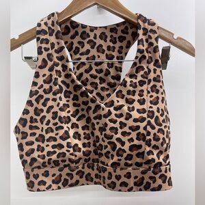Fabletics Cheetah Print Sports Bra